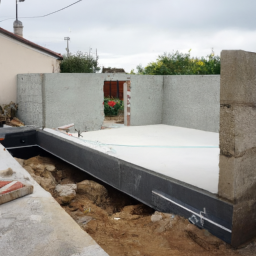 Agrandissement terrasse pour jardin suspendu Villefontaine